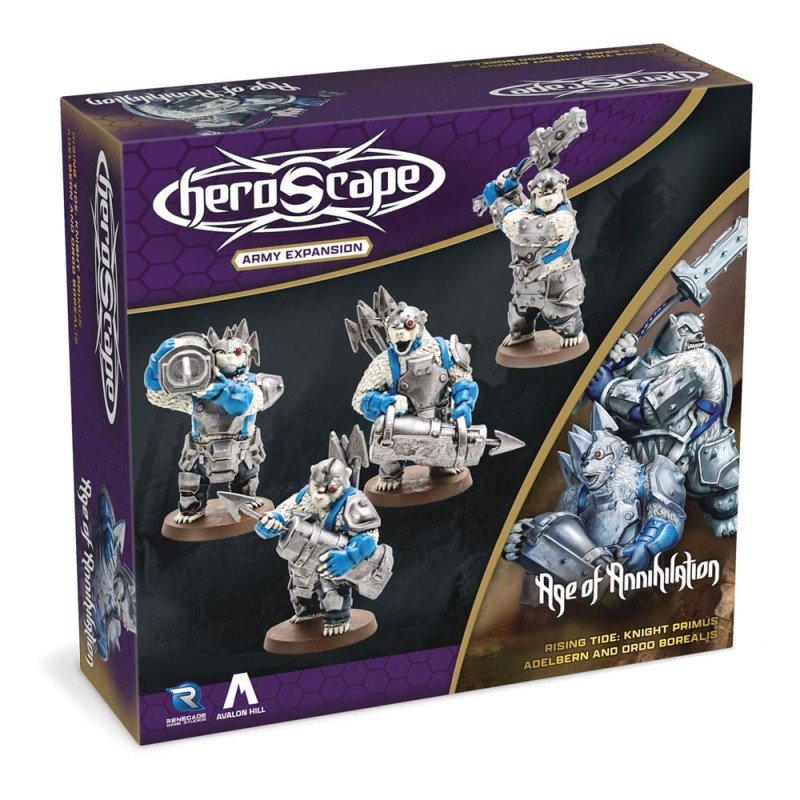Heroscape Expansion Rising Tide - Knight Primus Adelbern & Ordo Borealis Army *English Version* | 0810011727601