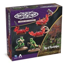 Heroscape Expansion de l'armée Boiling Tension: Molten Crustaceans & Tanuki Tricksters *ANGLAIS*