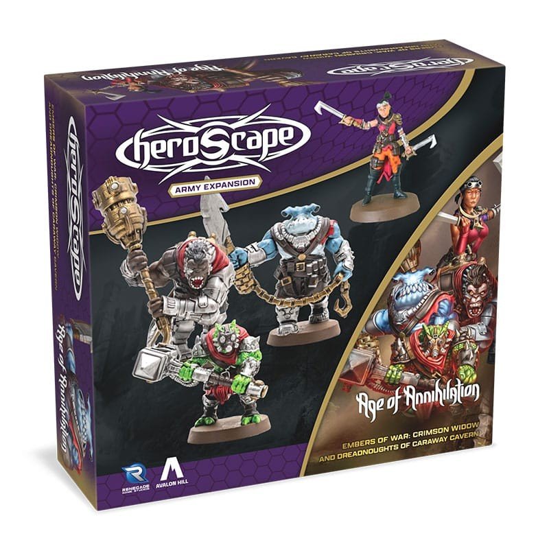 Heroscape Army Expansion Embers of War: Crimson Widow & Dreadnoughts of Caraway Cavern *English Version* | 0810011728448