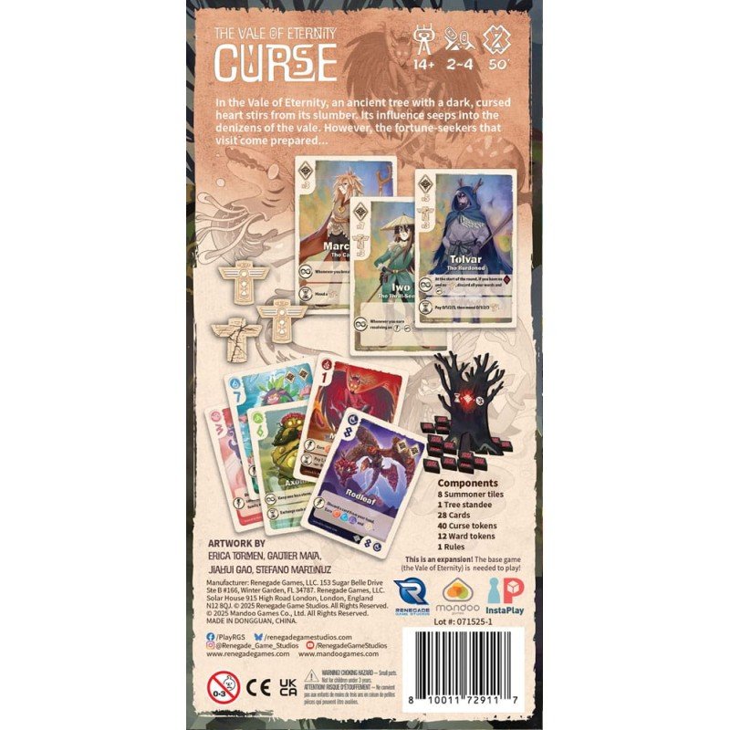 The Vale of Eternity Jeu de cartes Expansion Curse *ANGLAIS* | 0810011729117