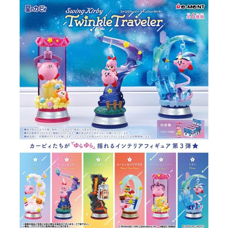 Kirby assortiment figurines Swing Kirby Twinkle Traveler (6) | 4521121208657