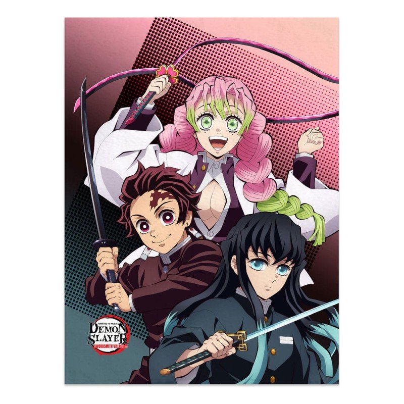 Demon Slayer: Kimetsu no Yaiba blanket Tanjiro, Mitsuri, Muichiro 120 x 160 cm | 8721126701597