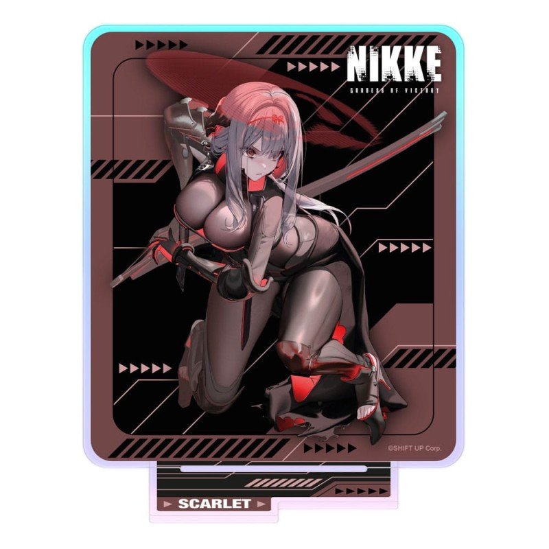 Goddess of Victory: Nikke figurine acrylique Crouching Series Scarlet Holographic 14 cm | 8721126702341