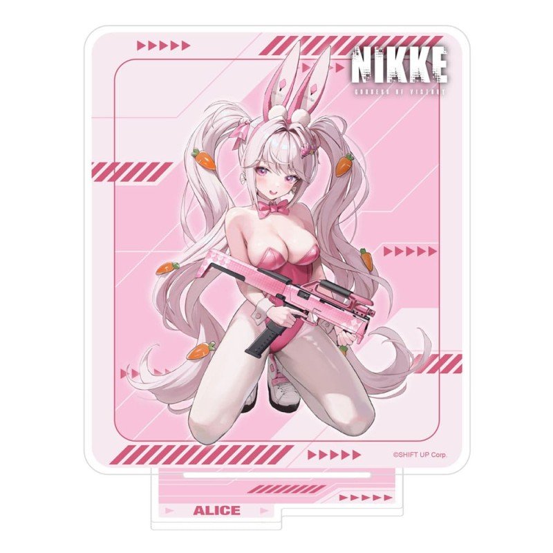 Goddess of Victory: Nikke figurine acrylique Crouching Series Alice Holographic 14 cm | 8721126702396