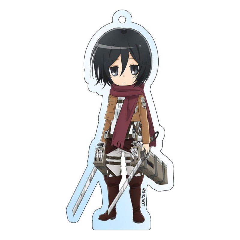 Attack on Titan Acrylic Keychain Mikasa Holographic 8 cm | 8721126702679