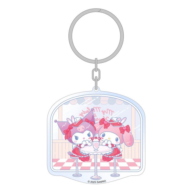 Sanrio Acrylic Keychain Hello Kitty & Friends American Diner 6 cm | 8721126703102