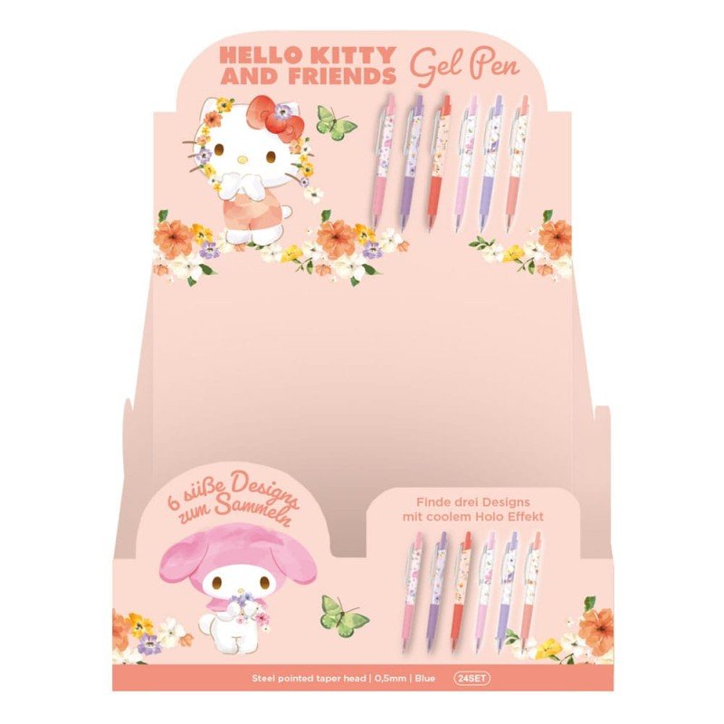 Sanrio présentoir stylos à bille à encre gel Premium Hello Kitty & Friends (24)