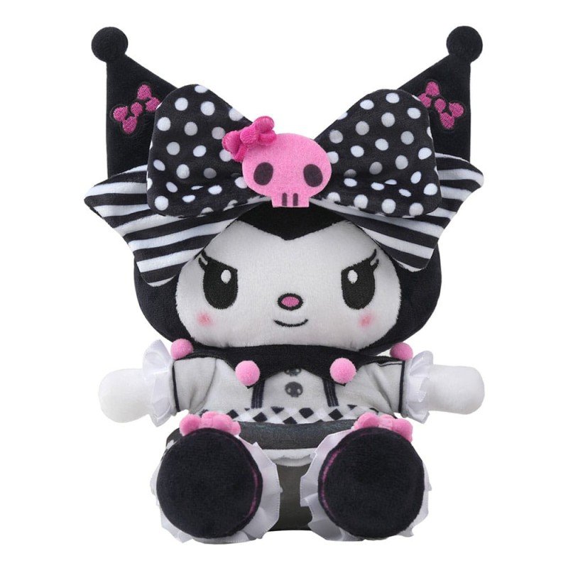 Sanrio Pink Black Party Series Plush Figure Kuromi 17 cm | 8721126704369