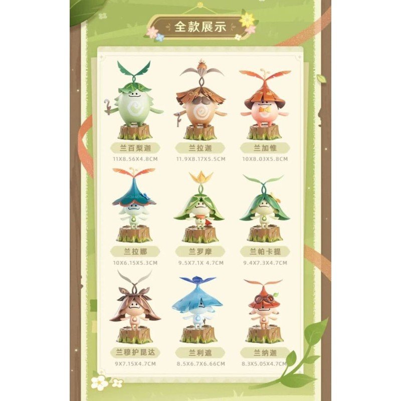 Genshin Impact Blind Box Mini Figures Aranara Series Display (9) | 6973817950421