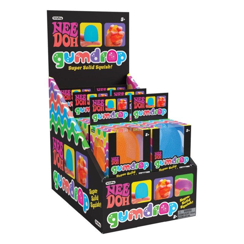 NeeDoh Squeeze Figures Gumdrop Display (6) | 0019649517985