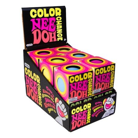 NeeDoh Squeeze Balls 6 cm Color Changing NeeDoohs Display (12) | 0000021544195