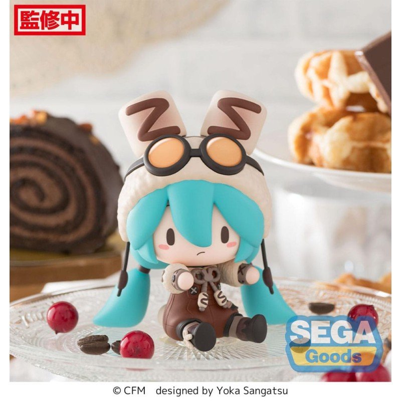 Character Vocal Series 01: Hatsune Miku figurine Fuwa Petit Chibi Hatsune Miku Marshmallow Hot Cocoa 10 cm | 4582733445755