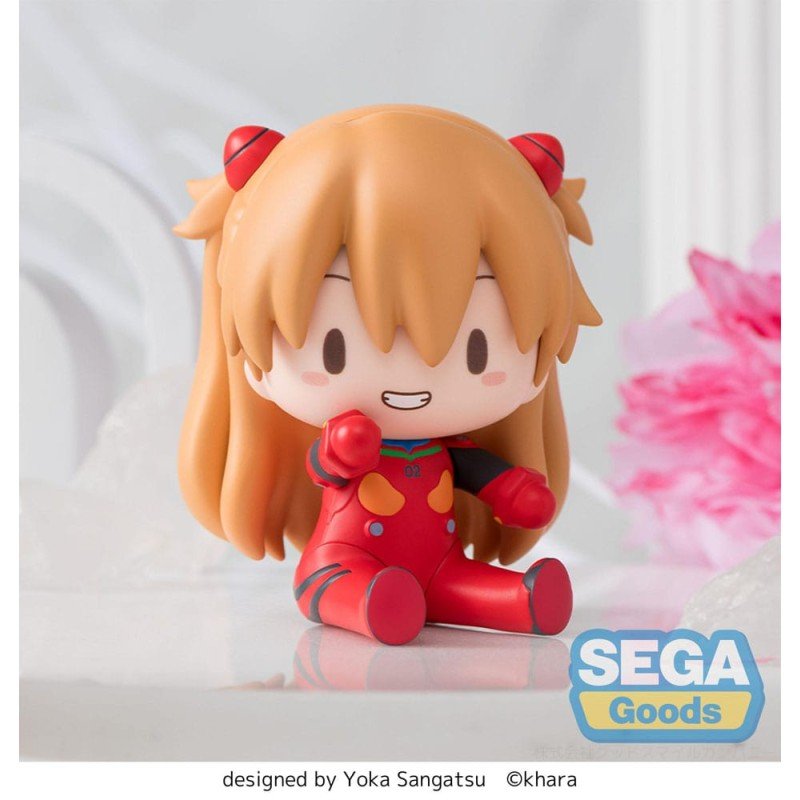 Evangelion: New Theatrical Edition Fuwa Petit Chibi Figure Asuka Plug Suit 8 cm 