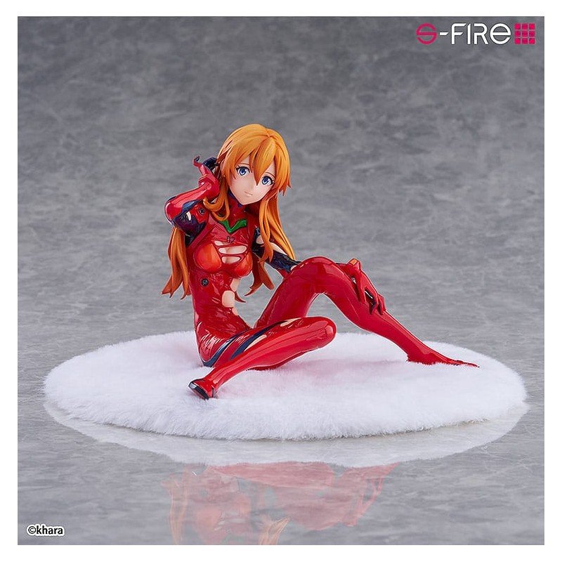 Rebuild of Evangelion statuette S-Fire PVC 1/7 Asuka Langley 12 cm