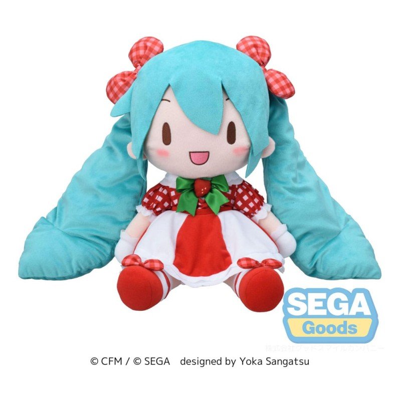Character Vocal Series 01: Hatsune Miku peluche Fuwa Petit Hatsune Miku x Love and Berry Dress Up and Dance! Lovely Strawberr... | 4582733447742