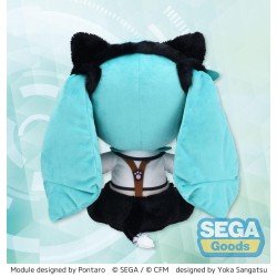Hatsune Miku Project Diva Arcade Future Tone peluche Fuwa Petit Hatsune Miku Kitty Cat LL 30 cm | 4582733458311