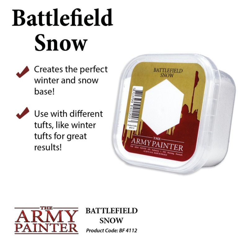 The Army Painter - Accessoire de Terrain - Battlefield Snow