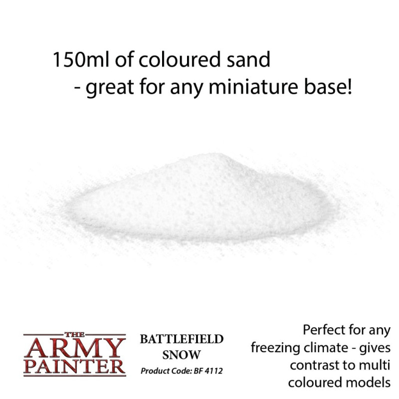 The Army Painter - Accessoire de Terrain - Battlefield Snow