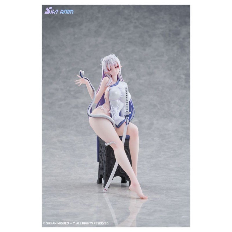Original Character statuette PVC 1/7 The Color of the Blue - White Snake Deluxe Edition 20 cm | 6977970630053
