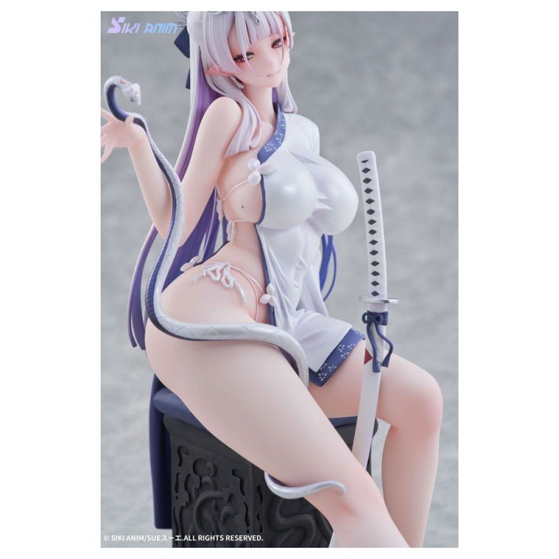 Original Character statuette PVC 1/7 The Color of the Blue - White Snake Deluxe Edition 20 cm | 6977970630053