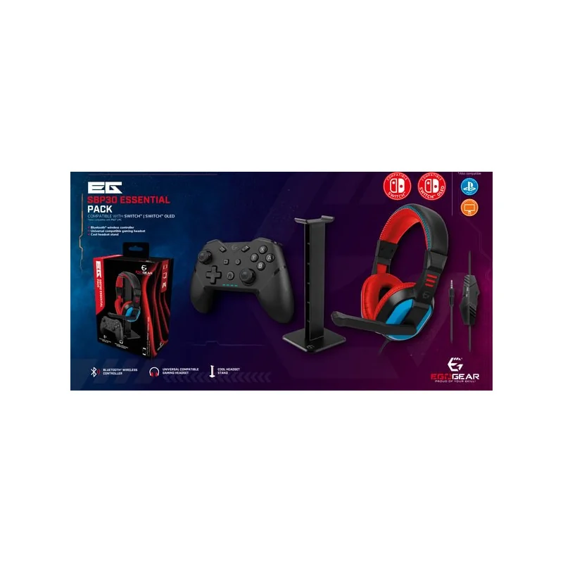 EgoGear – SBP30 Essential Pack voor Nintendo Switch, Switch Oled, PS3 en pc | 5425025591749