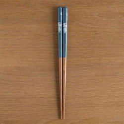 Studio Ghibli lacquered Chopsticks sketches Princess Mononoke Kodama dark blue 21 cm | 4973307601828