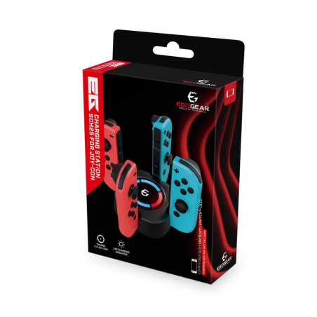EgoGear - Zwart SCH25 Premium oplaadstation voor Joy-Con-controllers