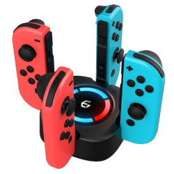 EgoGear - Black SCH25 Premium Charging Cradle for Joy-Con Controllers