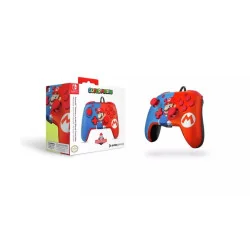 PDPgaming - Deluxe bedrade faceoff-controller + audio voor Nintendo Switch - Mario | 708056068257