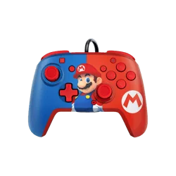 PDPgaming - Deluxe bedrade faceoff-controller + audio voor Nintendo Switch - Mario | 708056068257