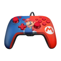 PDPgaming - Manette avec fil Faceoff de luxe + audio pour Nintendo Switch - Mario | 708056068257