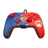 PDPgaming - Manette avec fil Faceoff de luxe + audio pour Nintendo Switch - Mario