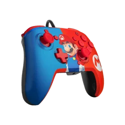 PDPgaming - Manette avec fil Faceoff de luxe + audio pour Nintendo Switch - Mario | 708056068257