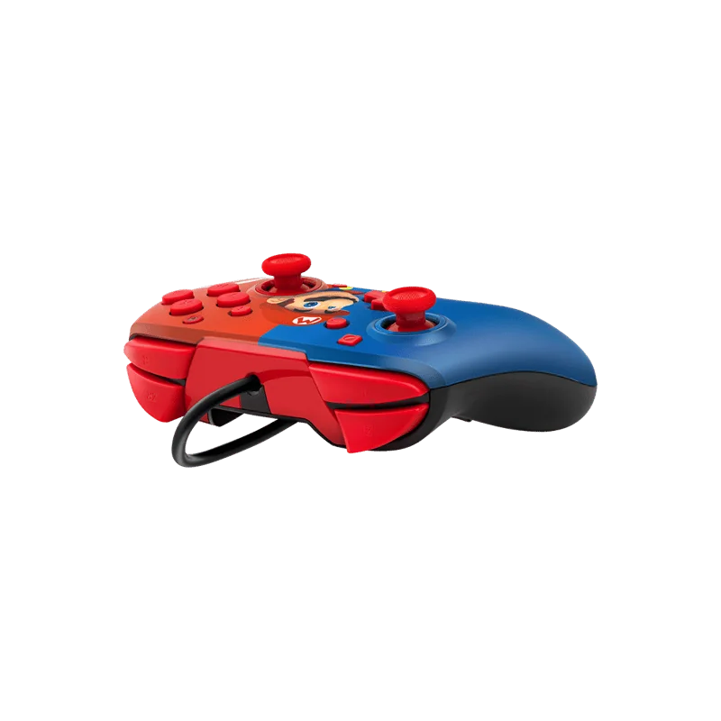 PDPgaming - Manette avec fil Faceoff de luxe + audio pour Nintendo Switch - Mario | 708056068257