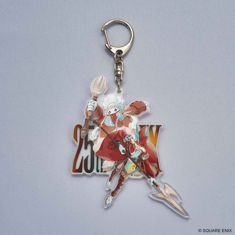 Final Fantasy IX Acrylic Keychain 25th Anniversary Quina & Freija | 4988601391184