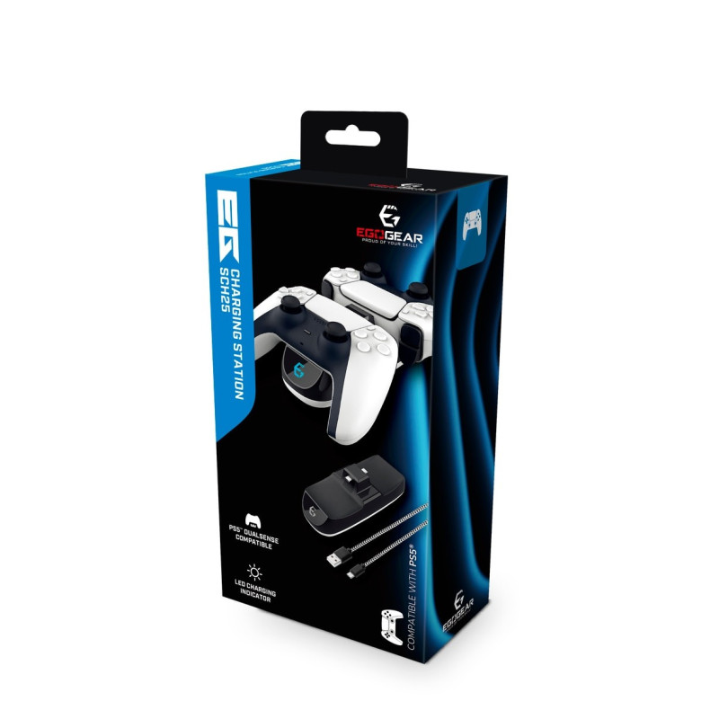 EgoGear - SCH25 Dual Charging Station Black for DualSense PlayStation 5
