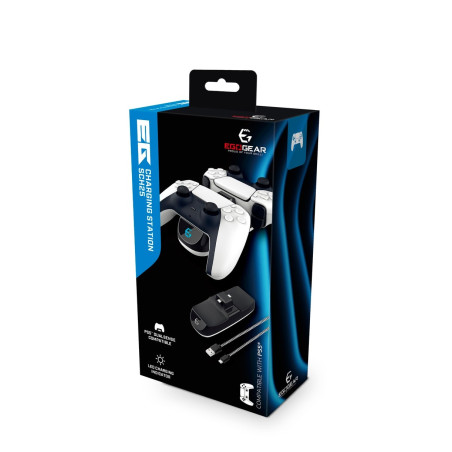 EgoGear - SCH25 Dual Charging Station Black for DualSense PlayStation 5