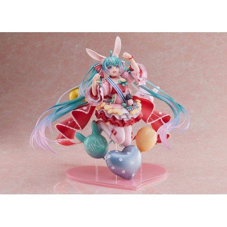 Miku Hatsune statuette PVC 1/7 Miku Hatsune Birthday 2021 (Pretty Rabbit Ver.) by Spiritale 21 cm | 4988611322369