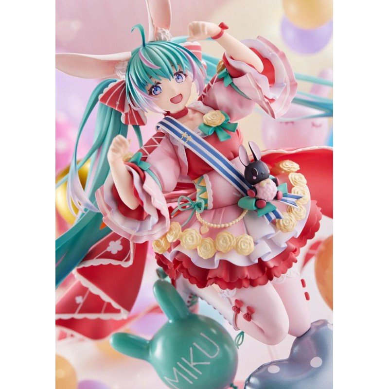 Miku Hatsune statuette PVC 1/7 Miku Hatsune Birthday 2021 (Pretty Rabbit Ver.) by Spiritale 21 cm | 4988611322369