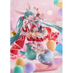 Miku Hatsune statuette PVC 1/7 Miku Hatsune Birthday 2021 (Pretty Rabbit Ver.) by Spiritale 21 cm | 4988611322369