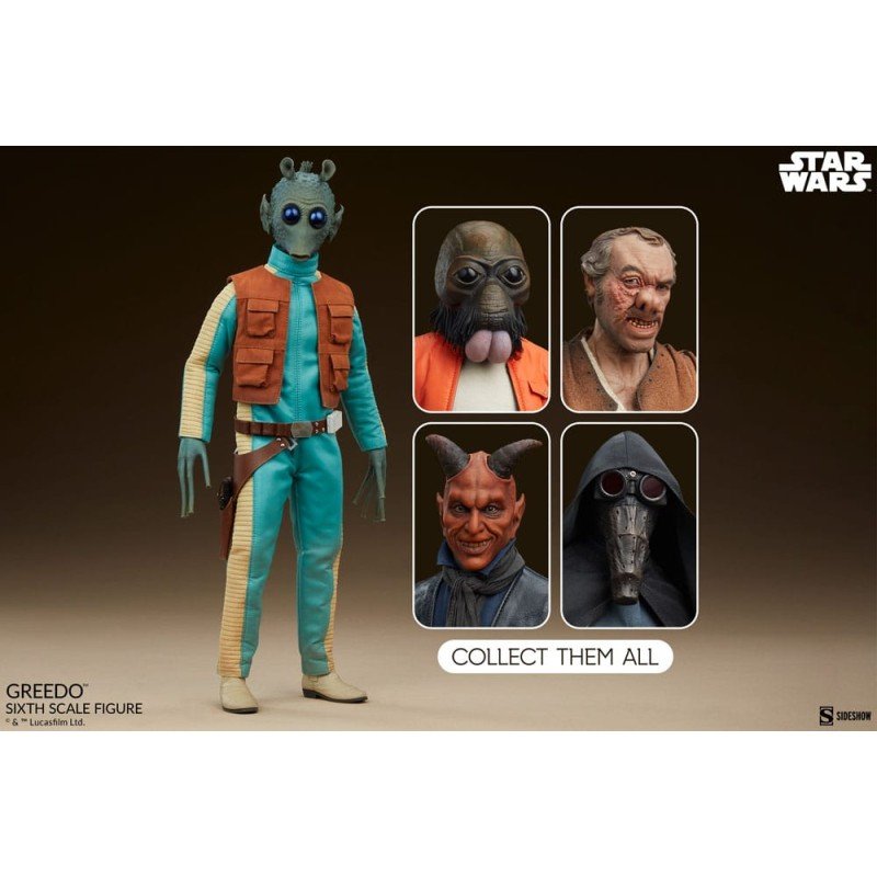 Star Wars figurine Scum & Villainy 1/6 Greedo 30 cm | 0000000100489