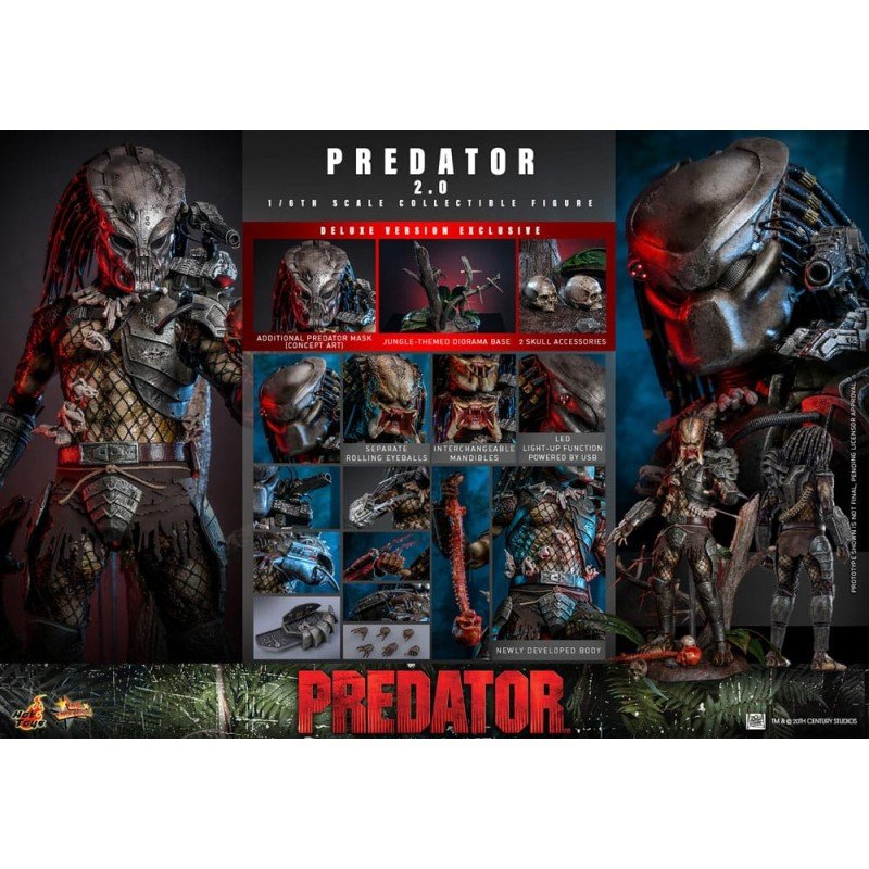 Predator figurine Movie Masterpiece 1/6 Predator (2.0) Deluxe Version 34 cm | 4895228622006