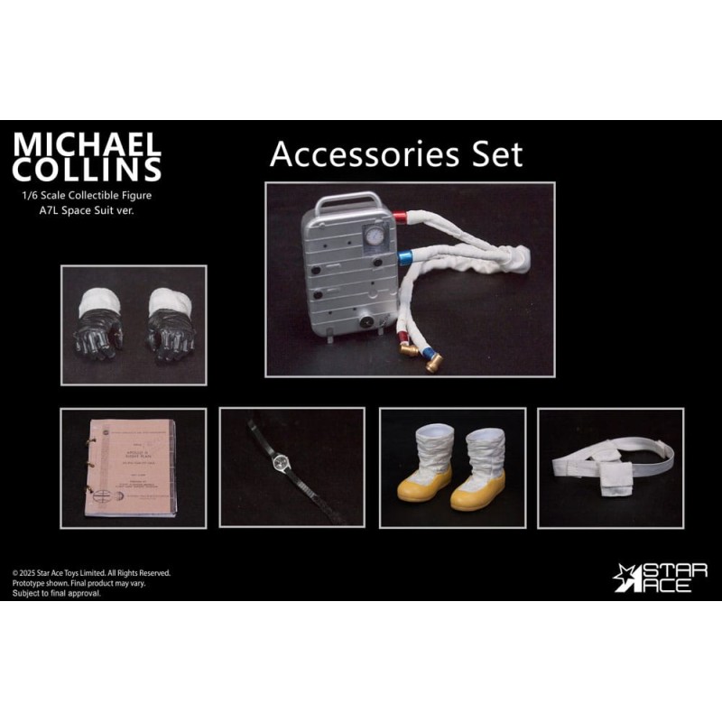 Apollo 11 accessoires pour figurine 1/6 Michael Collins | 4897057881586