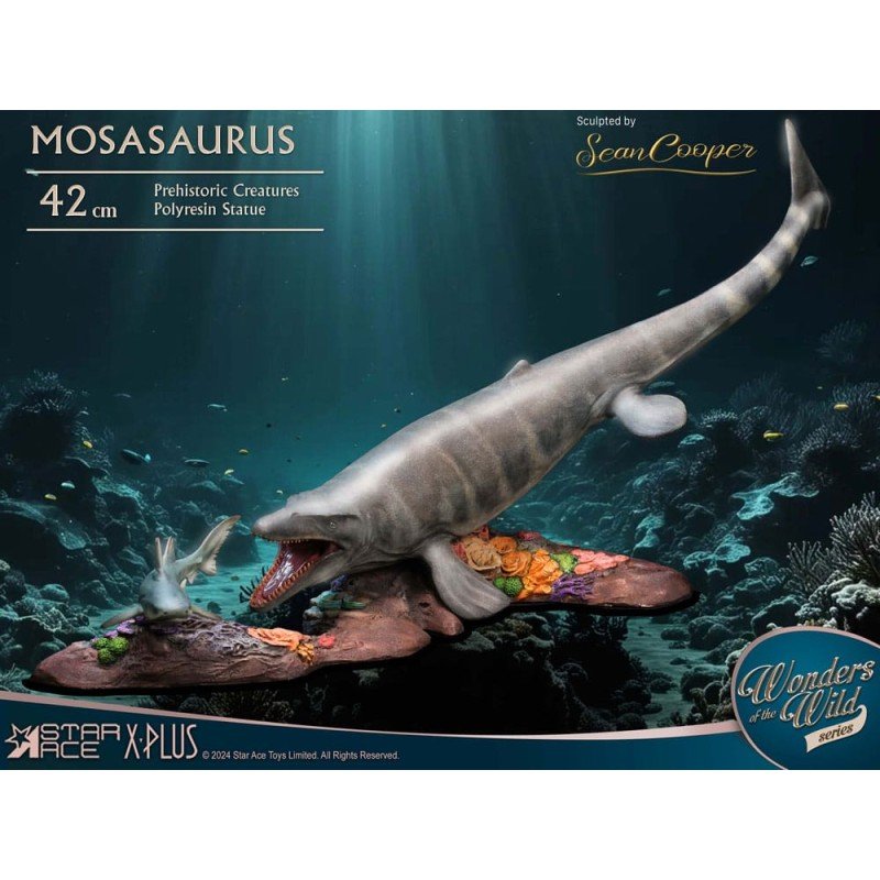 Wonders of the Wild Statue Mosasaurus (DX) 42 cm | 4897057885423