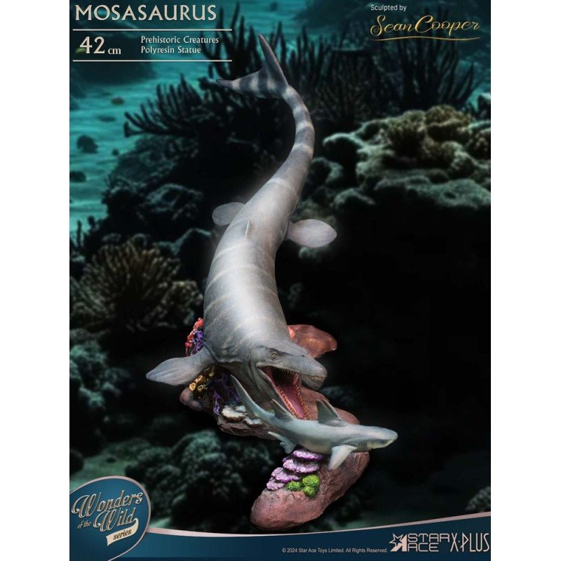 Wonders of the Wild Statue Mosasaurus (DX) 42 cm | 4897057885423