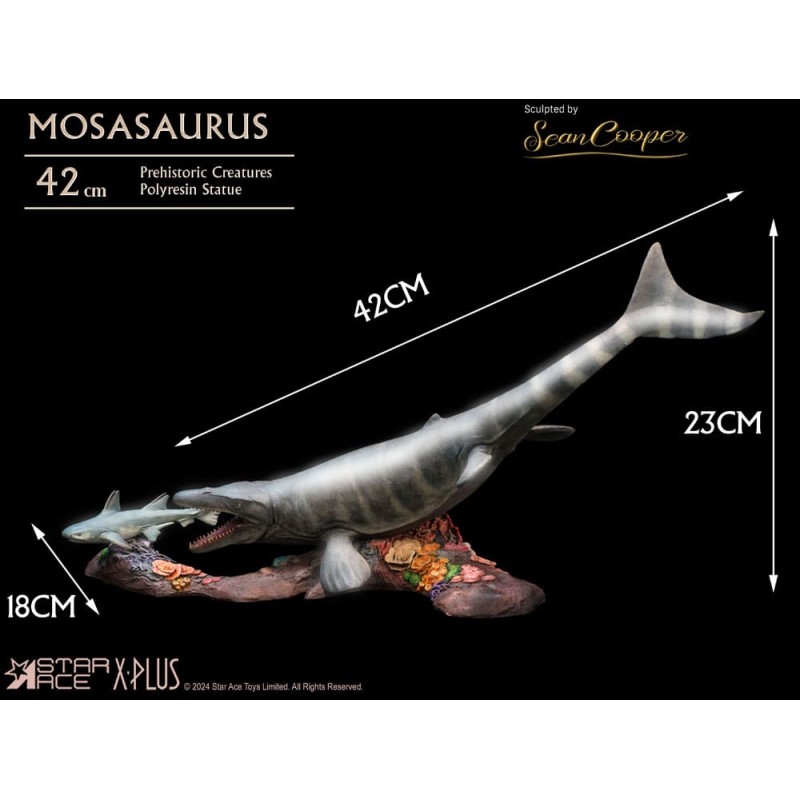 Wonders of the Wild Statue Mosasaurus (DX) 42 cm | 4897057885423