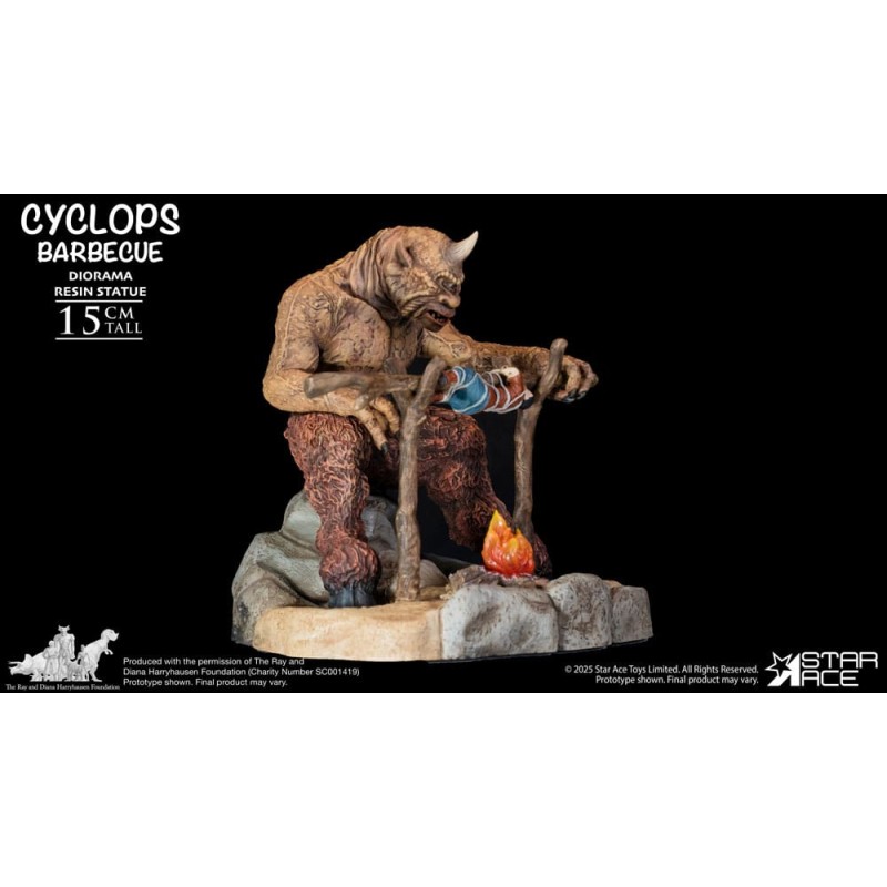 Ray Harryhausen Diorama 1/8 Cyclops Barbecue Scene 17 cm | 4897057888639
