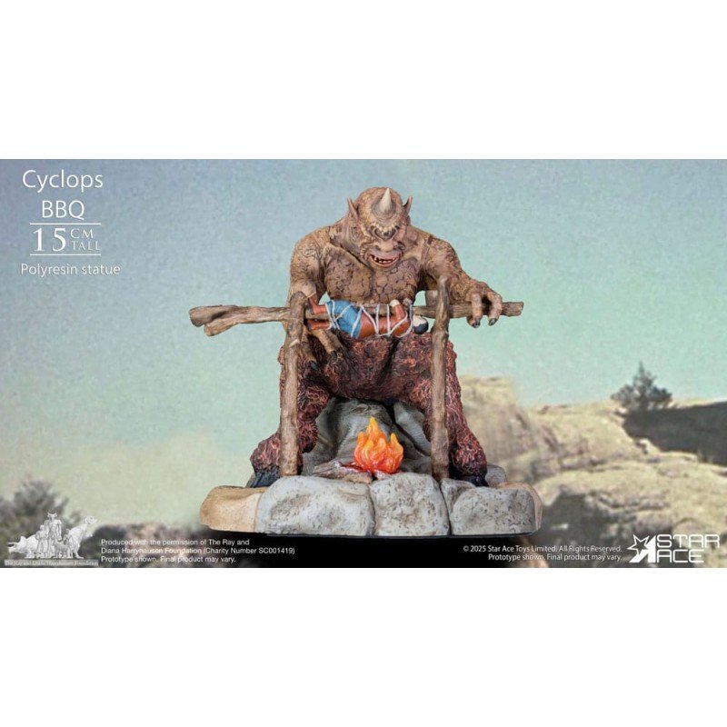 Ray Harryhausen Diorama 1/8 Cyclops Barbecue Scene 17 cm | 4897057888639