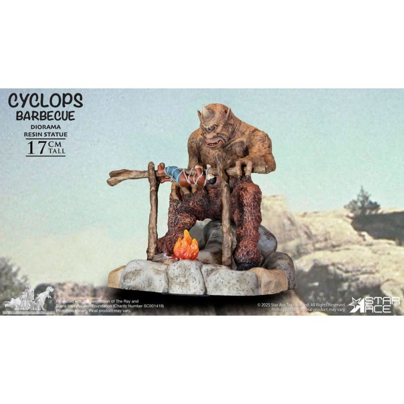 Ray Harryhausen Diorama 1/8 Cyclops Barbecue Scene 17 cm | 4897057888639