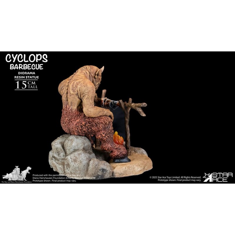 Ray Harryhausen Diorama 1/8 Cyclops Barbecue Scene 17 cm | 4897057888639